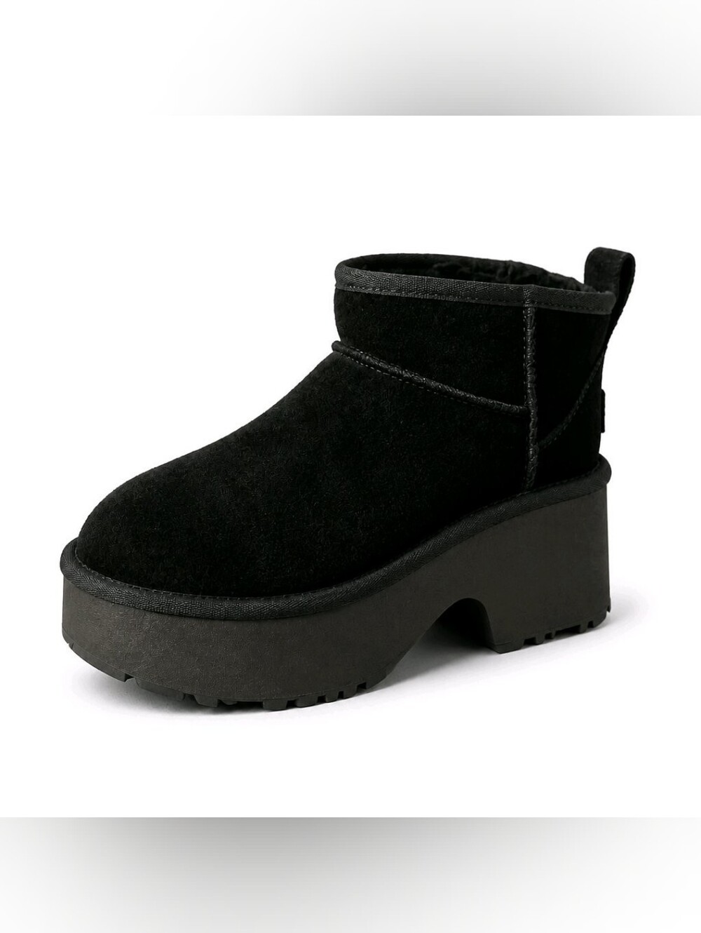UGG Black Chunky Platform Ankle Bootie